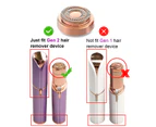 Facial Hair Remover Replacement Head Gen 2 Double Halo Touch Facial Hair Remover Device Generation 2 18K Rose Gold Plated 6 Units