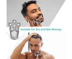5-In-1 Waterproof Electric Shaver Men'S Led Display, 6D Floating Cordless Rechargeable Wet/Dry Rotary Shaver Grooming Kit