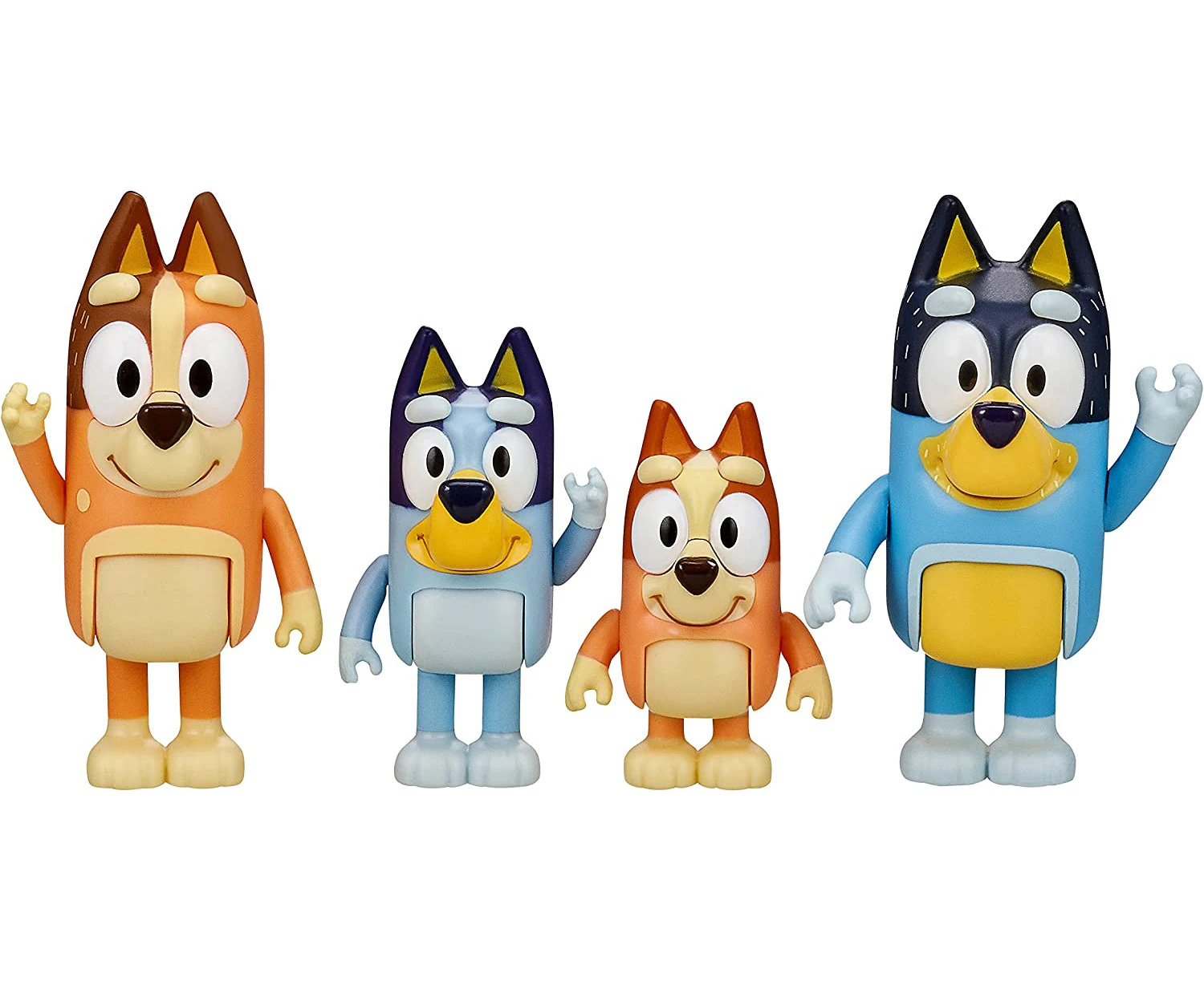 Bluey and Friends 4 Pack of 2.5-3" Poseable Figures