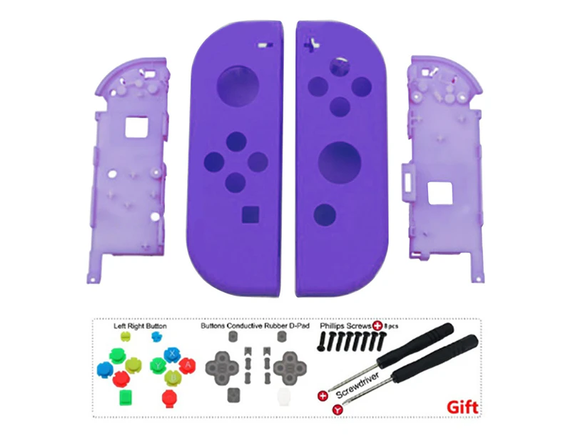 Soft Touch Grip Handheld Controller Housing with Full Set Buttons, Replacement Shell Case for Nintendo Switch Console Shell NOT Included - Style9