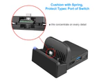 Portable Charging Stand for Switch Controller Compact Switch to HDMI Adapter,Mini Switch Docking Station with Extra USB 3.0 Port