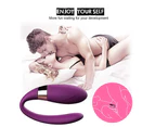 Oraway Female 12 Frequency Wearable Vibrator Egg G Spot Clit Stimulator Adults Sex Toy - Purple