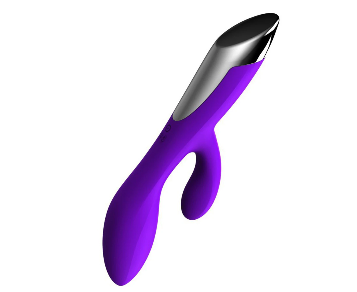 Oraway Rechargeable Silicone Vibrator Female G Spot Clitoris Stimulator Adult Sex Toy - Purple