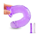 Oraway Realistic Penis Soft Dildo Suction Cup Women Masturbation G-spot Orgasm Sex Toy - Clear