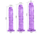 Oraway Realistic Penis Soft Dildo Suction Cup Women Masturbation G-spot Orgasm Sex Toy - Clear