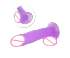 Oraway Realistic Penis Soft Dildo Suction Cup Women Masturbation G-spot Orgasm Sex Toy - Clear