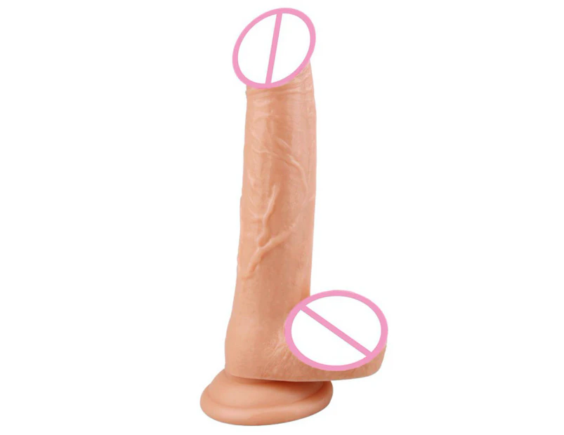 Oraway Realistic Penis Dildo Suction Cup Female Vagina Stimulation Masturbation Toy - Nude Color