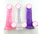 Oraway Masturbator Simulation Penis Design G Spot Stimulate Vibrator Portable Adult Sex Toy for Female - Clear