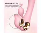 Oraway 1 Set Vibrator Stimulator Design High Frequency Sex Toy Women Massage Vibrator Product for Couple Fun - Pink