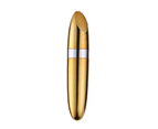 Oraway Lipsticks Shape Vibrator Compact ABS Battery Operated Massage Stick Sex Toys - Golden