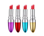 Oraway Lipsticks Shape Vibrator Compact ABS Battery Operated Massage Stick Sex Toys - Golden