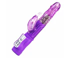 Oraway 12 Modes Jelly Vibration Rotation Rabbit G Spot Vibrator Massager Sexy Wand - Purple