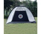Indoor Outdoor Garden Grassland Golf Practice Net Cage Tent Training Equipment-Black 2m