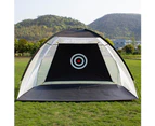 Indoor Outdoor Garden Grassland Golf Practice Net Cage Tent Training Equipment-Black 2m