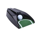 Automatic Return Golf Ball Trainer Indoor Putting Cup Practice Training Device-Black