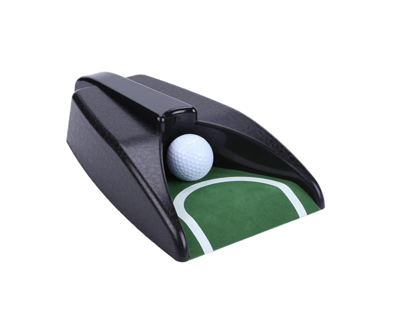 Automatic Return Golf Ball Trainer Indoor Putting Cup Practice Training Device-Black