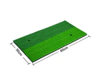 60x30cm Golf Hitting Practice Mat Artificial Lawn Grass Training Pad with Tee-2#