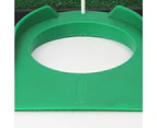 Outdoor Golfer Putting Disc Practice Training Tool Golf Auxiliary Swing Trainer-Green
