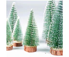 8 Pieces 3 Sizes Mini Christmas Trees Artificial Miniature Fir Trees Green Mini Christmas Trees 10/15/20cm