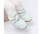1 pair Winter Cotton Booties Socks for Unisex Baby Soft Sole Non-Slip Fleece Cozy Socks Infant Toddler First Shoes 12cm