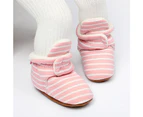 1 pair Winter Cotton Booties Socks for Unisex Baby Soft Sole Non-Slip Fleece Cozy Socks Infant Toddler First Shoes 13cm