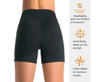1 pcs Women's High Waist Yoga Shorts with Side Pockets Tummy Control Running Gym Workout Biker Shorts for Women-XL