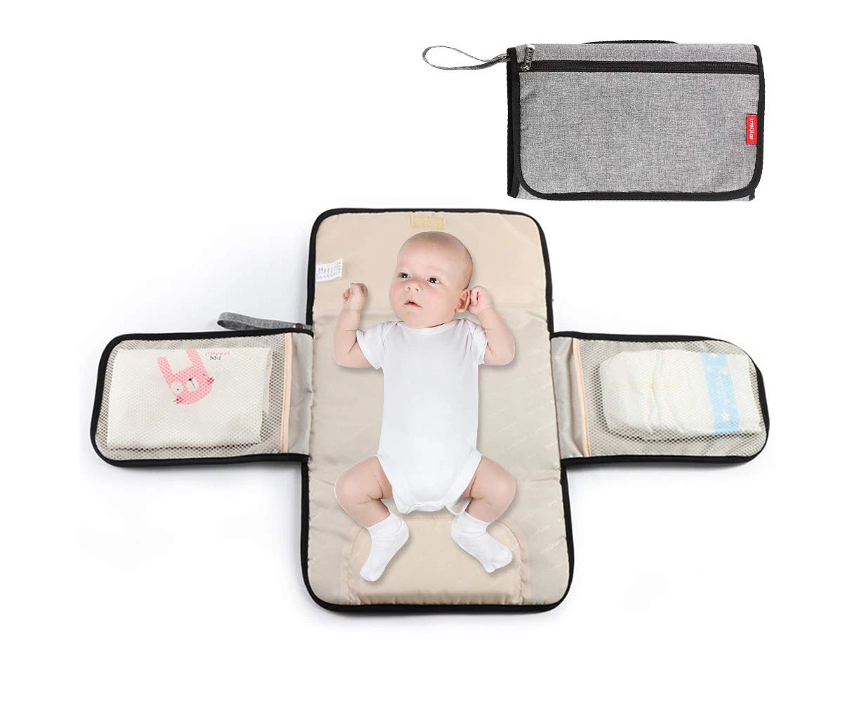 Portable Diaper Changing Pad, Portable Changing pad for Newborn Girl & Boy - Foldable Baby Changing Pad