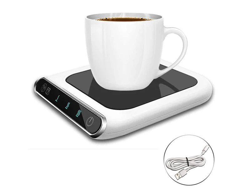 Coffee Cup Warmer for Desk 3-Gears Adjustable Temperature Coffee Mug Warmer with Drink Water Reminder Home Office Use