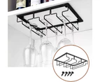Hanging Glass Holder Goblet Holder Wine Glass Holder With Screw, Used In Bar, Wine Cabinet, Kitchen