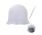 Silicone marker hair cap, reusable, salon hair color cap with hook