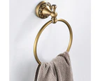 Antique Brass Towel Ring Retro Towel Rack Hardware Pendant Towel Hanging Ring for Bathroom Rustproof