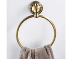 Antique Brass Towel Ring Retro Towel Rack Hardware Pendant Towel Hanging Ring for Bathroom Rustproof