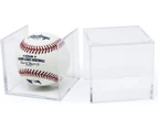 Baseball Display Case, UV Protected Acrylic Cube Baseball Holder Square Clear Box Memorabilia Display Storage