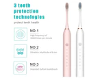 Electric Toothbrush with Smart Timer Whitening, Powerful Sonic Cleaning,6 Modes, 8 Duponts Brush Heads,42,000 times/min