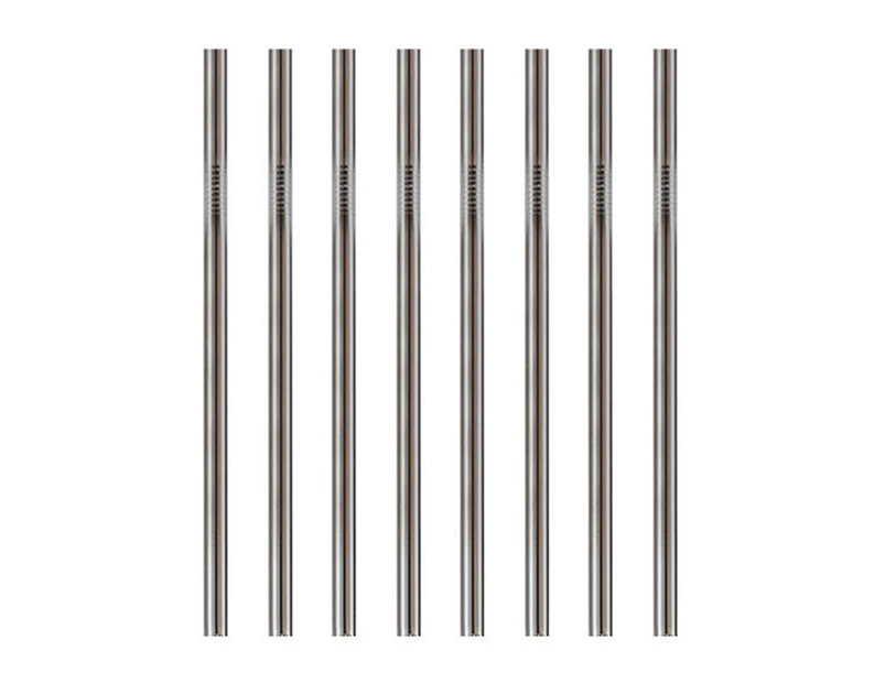 Metal Straws Stainless Steel Straws 8 Set Reusable Drinking Rainbow Straws with Cleaning Brush for Tumblers