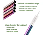 Metal Straws Stainless Steel Straws 8 Set Reusable Drinking Rainbow Straws with Cleaning Brush for Tumblers