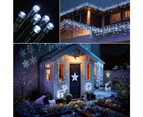 White LED solar light string lights flashing light string lights (22 meters 200 lights solar energy 8 functions)