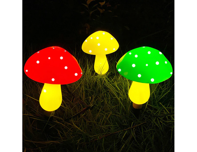 1PCS Solar Mushroom Light String-Solar 3 Head Mushroom Light String