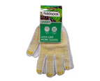 1 Pair of Working Gardening Gloves with Latex Grip - Yellow