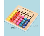 Matching Toys Hand-eye Coordination Early Educational Ergonomic Design Preschool Wooden Color Matching Toys for Kids Multicolor