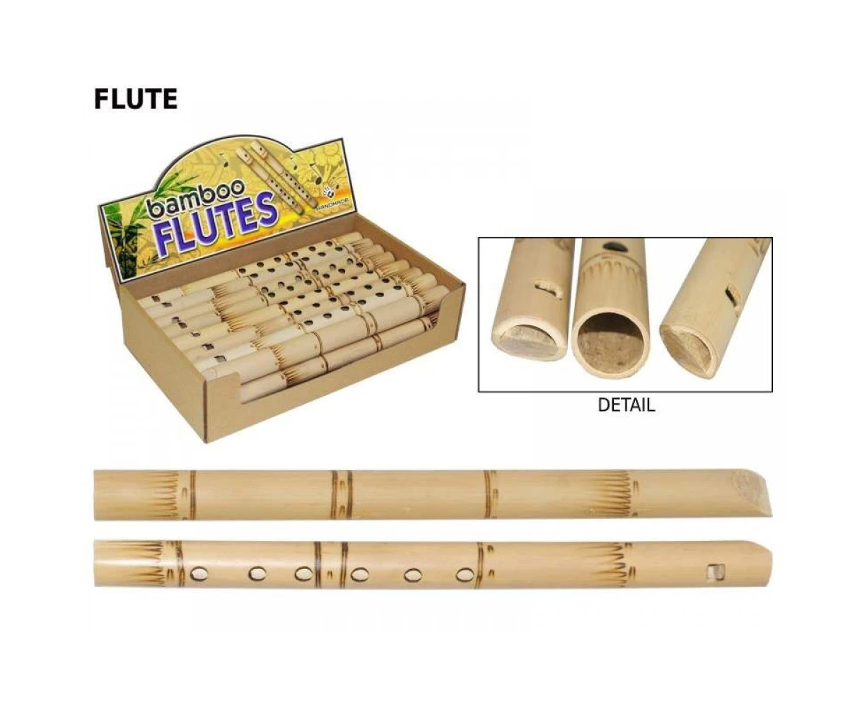 31cm Bamboo Flute in Natural Colour, Great Kids Musical Toy Fun for the Family