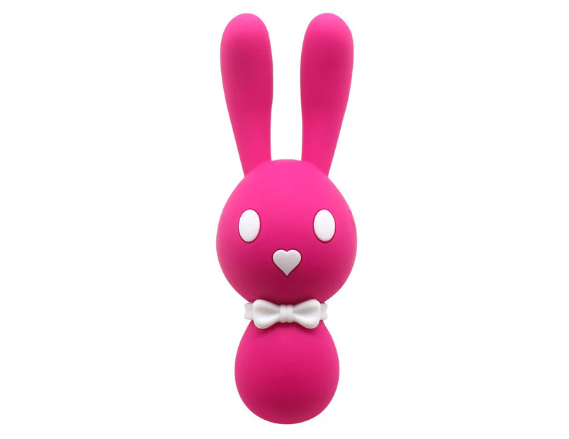 Oraway Women Masturbation Big Rabbit Ear Vibrator Stick G-spot Clitoris Massager Toy - Rose-Red