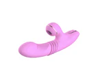 Oraway Women Telescopic Vibrator G Spot Clit Stimulator AV Wand Masturbator Sex Toy - Pink