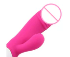Oraway Soft Silicone Vibrator G Spot Clit Stimulator Waterproof Female Sex Toy AV Wand - Rose Red