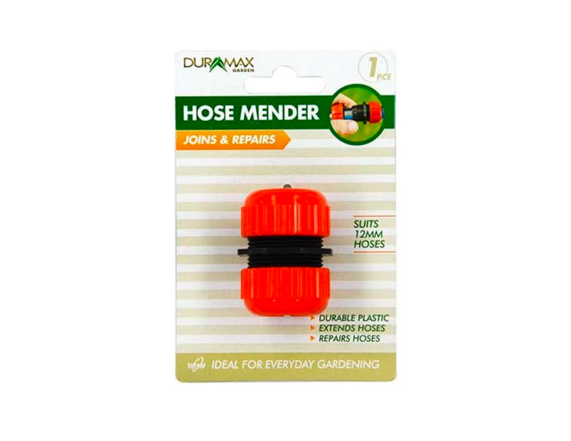 1pce Hose Mender, Pressure Seal System, Garden Supply Tool Accessory - Orange