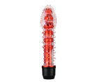 Oraway Vibrator Adult Product Vagina Stimulate Soft Glue Pleasure Wand for Anal Sex - Red