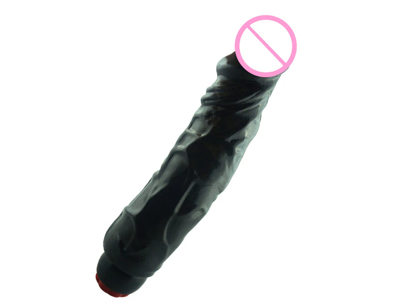 Oraway Vibrator Simulated Penis Waterproof Massage Stick Electric Adult Sex Toy for Female - Black