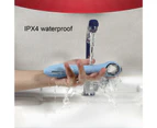 Oraway Vibrator Flexible Waterproof Silicone Sex Pleasure Electric Shock Wand for Vaginal - Blue