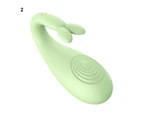 Oraway Vibrator Egg Multifunctional Smooth Silicone Female G-spot Massager Masturbator for Adult Women - Green