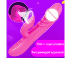 Oraway Waterproof  Vibrator Ergonomic Silicone Clit Stimulator Masturbator Massage Stick for Women - Pink
